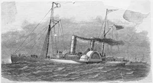 Lithograph of Confederate Blockade Runner Colonel Lamb