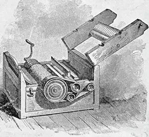 Lithograph of Cotton Gin