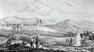 Lithograph Of Ft. Laramie, Wyoming