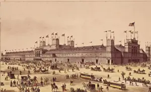 Exhibitions Prints: Lithograph Of Grand Centennial Exhibition