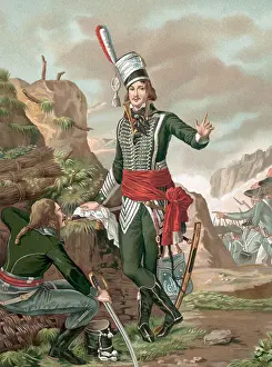 Sergeant Prints: Lithograph, Marceau In French Uniform
