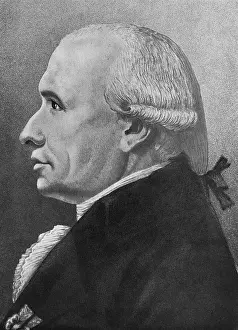 Geometry Prints: Lithograph Portrait of Gaspard Monge