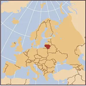 Lithuania reference map