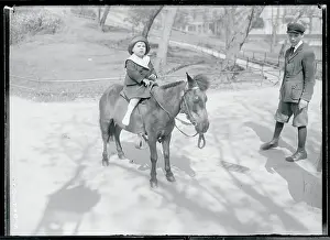 Pony Prints: Little Boy Riding Pony