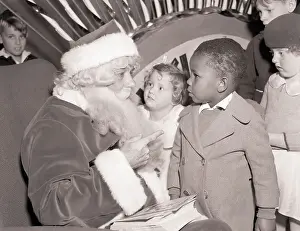 Visitor Prints: Little Boy Visiting Santa
