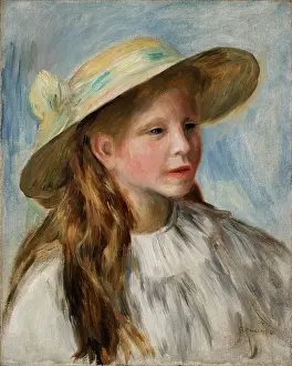 Clothing And Dress Prints: Little Girl With A Hat (Jeune Fille Au Chapeau)