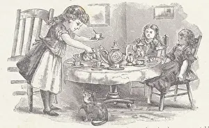 Little Girl Pouring Tea