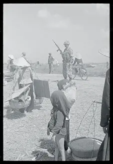 Little Girl Watching Soldiers