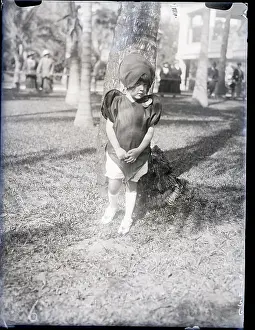 Valentines Day Prints: Little Girl Wearing Heart Costume