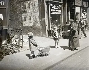 Pushing Prints: Little Girls Watching Violinist