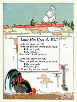 Chicken Prints: Little Hen upon the Wall