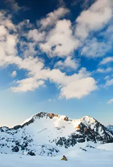 Bansko Prints: Little hut in winter mountains, Pirin, Bulgaria