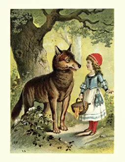 Images Dated 29th June 2015: Little Red Riding Hood and the Wolf