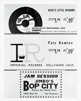 Prints of SAN FRANCISCO - 1957 The Architect of Rock: Little Richard Advertisement