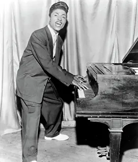 Prints of CIRCA 1956: Musician Little Richard performing onstage in circa 1956. (Photo by Michael Ochs Archives/Getty Images) The Architect of Rock: Little Richard Performing