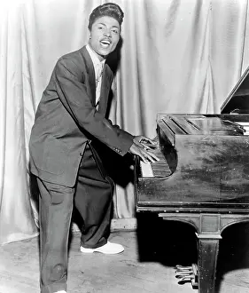 Prints of CIRCA 1956: Musician Little Richard performing onstage in circa 1956. (Photo by Michael Ochs Archives/Getty Images) The Architect of Rock: Little Richard At The Piano