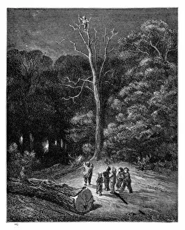 Images Dated 13th July 2015: Little Tom Thumb tale engraving