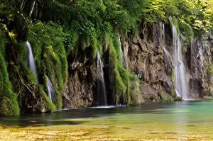 Lika Senj County Prints: Little waterfalls - Plitvice Lakes National Park