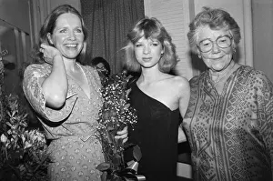 Liv Ullman and Family Backstage
