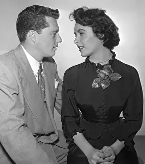 Engagement Prints: Liz Taylor and Conrad Nichols Hilton Jr