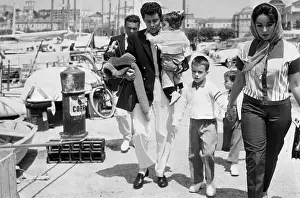 Liz Taylor, Eddie Fisher and Children