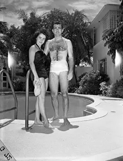 Miami Prints: Liz Taylor and Fiance William Pawley