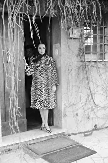 Liz Taylor In Leopard Coat