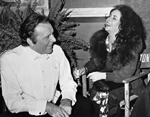 Liz Taylor and Richard Burton Laughing