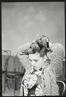 Liza Minnelli Fixing Her Hair