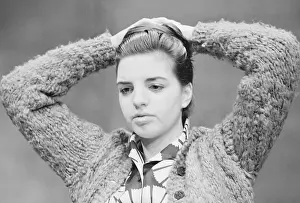 Hairdressing Prints: Liza Minnelli Fixing Hair for Best Foot Forward