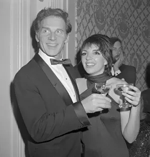 Champagne Glass Prints: Liza Minnelli and Jean-Pierre Aumont