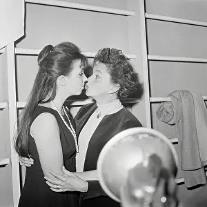 Liza Minnelli Kissing Judy Garland