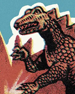 Orient Express Prints: Lizard Monster