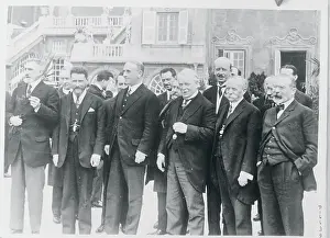 Genoa Prints: Lloyd George Posing with Colleagues