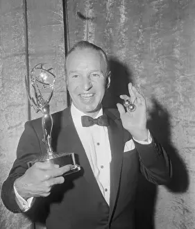 Emmy Award Ceremonies Prints: Lloyd Nolan Holding His Emmy Award