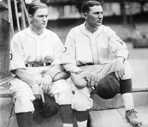 1920s Style Prints: Lloyd and Paul Waner Seated In Uniform