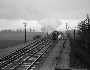 Pulling Prints: An LNER Pacific class locomotive pulling The Flying Scotsman, December 1929