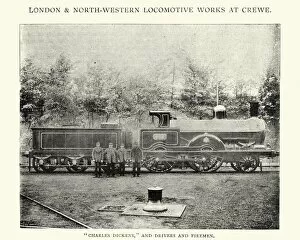 Passenger Train Gallery: LNWR Charles Dickens 2-4-0 locomotive