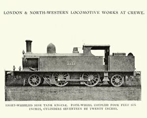 Images Dated 12th June 2016: LNWR Eight wheeled side tank engine