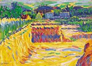 Expressionism Prints: The Loam Pit, c. 1906. Artist: Kirchner, Ernst Ludwig (1880-1938)