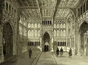 Gothic Style Gallery: Lobby of the House of Commons