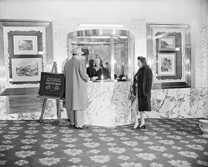 Lobby Prints: Lobby of Movie House on Park Avenue