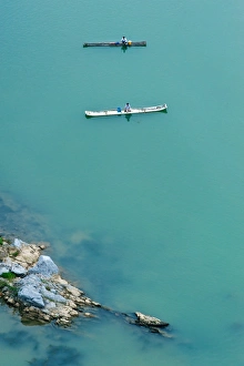 Images Dated 4th June 2012: The local fishermen on Li river, Guillin China