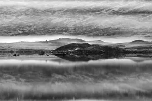 Flowing Water Gallery: Loch na h-Achlaise #6 in BW