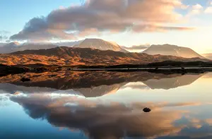 Lakeshore Prints: Lochan na h-Achlaise Reflections Panoramic #2 crop