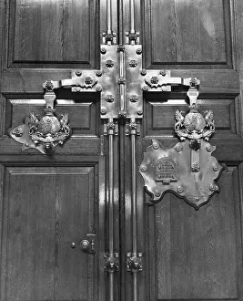 Decorative Art Prints: Lock on Doors of Blenheim's Great Hall