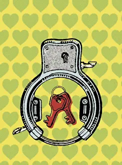 Valentines Day Prints: Lock and Keys