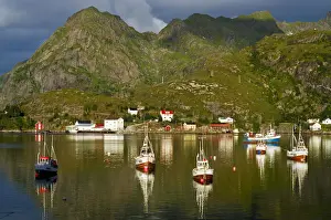 Huts Prints: Lofoten, Norway, Scandinavia, Europe