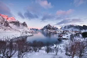 Northern Lights Collection: Lofoten Reine View Point, Norway