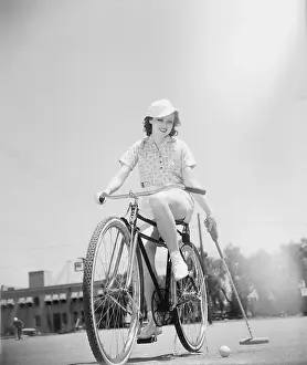 Lona Andre Playing Bicycle Polo